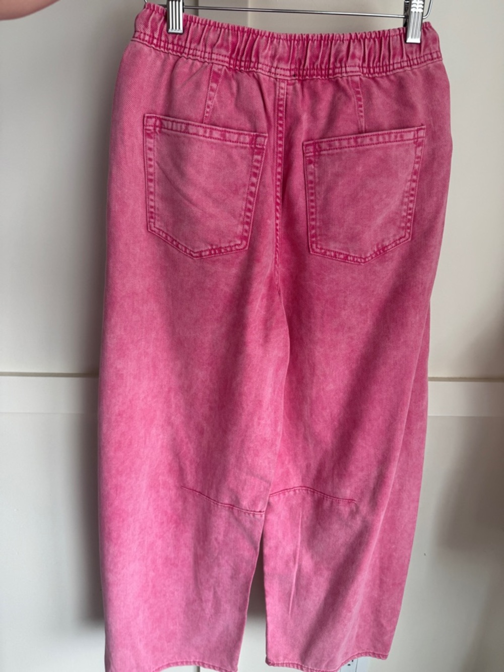 GAP Pink Drawstring Washed Pull-On Pants - Picture 3 of 5